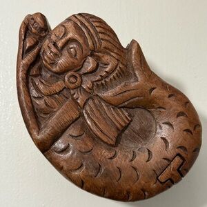 Handcrafted Wooden Mermaid Puzzle Box